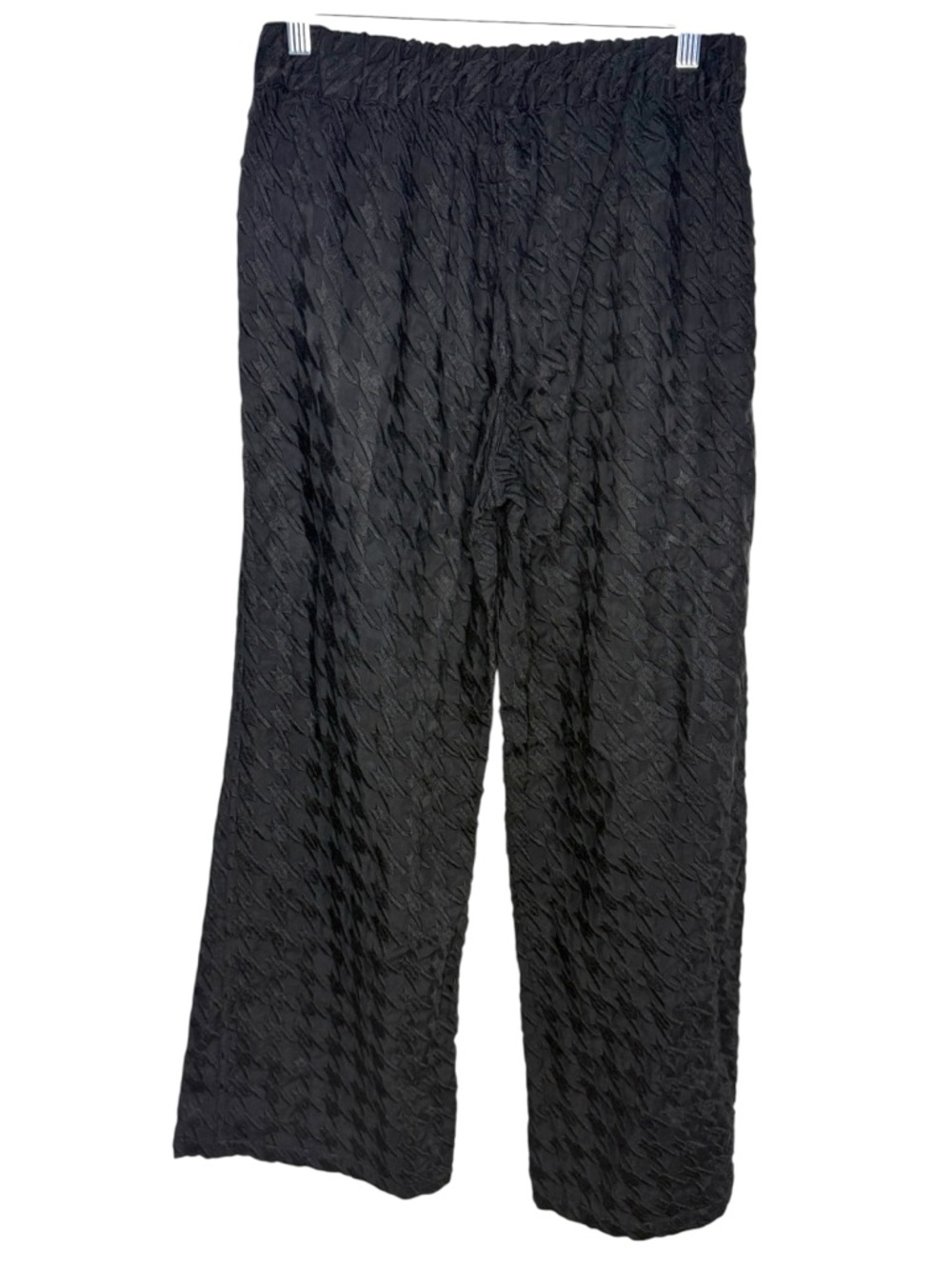 Johnny Was Hiro Houndstooth Wide Leg Pants Black NWT Small - Picture 3 of 10